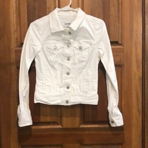 White jean jacket